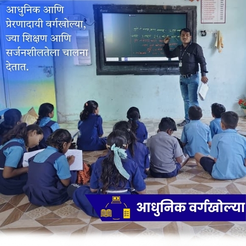 Modern Classroom ZP School Ichori